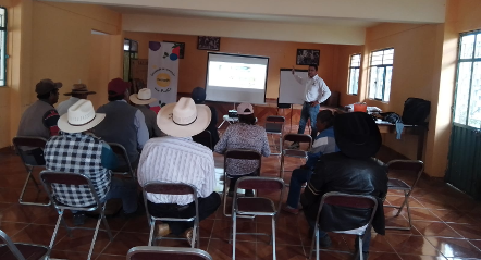 Capacitación para comunidades agrícolas en Puebla y Tlaxcala. (Foto: CIMMYT)