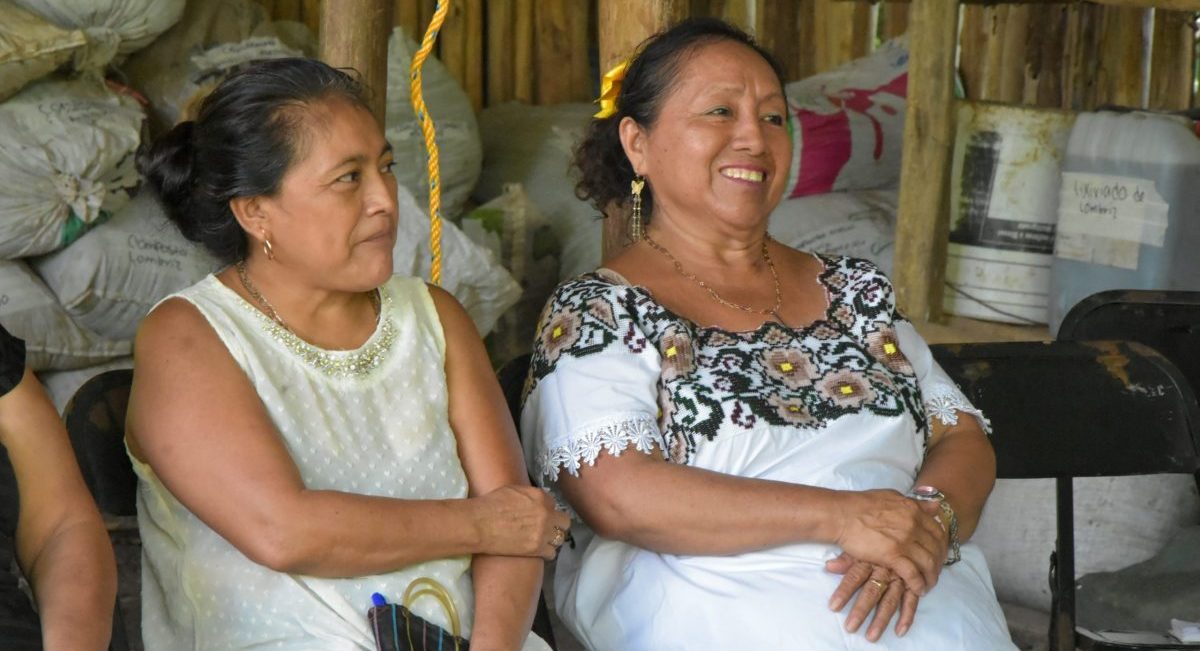 Mujeres participantes en el taller sobre agricultura sustentable e inclusión social. (Foto: Jenifer Morales / CIMMYT)