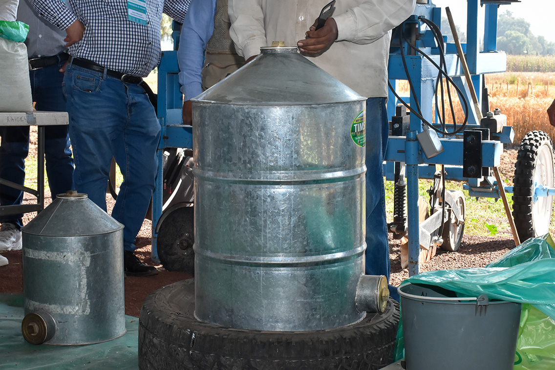 Silo metálico hermético, tecnología diseñada para conservar la calidad de los granos y proteger las cosechas de plagas y humedad. (Foto: Gabriela Bracamonte/CIMMYT)