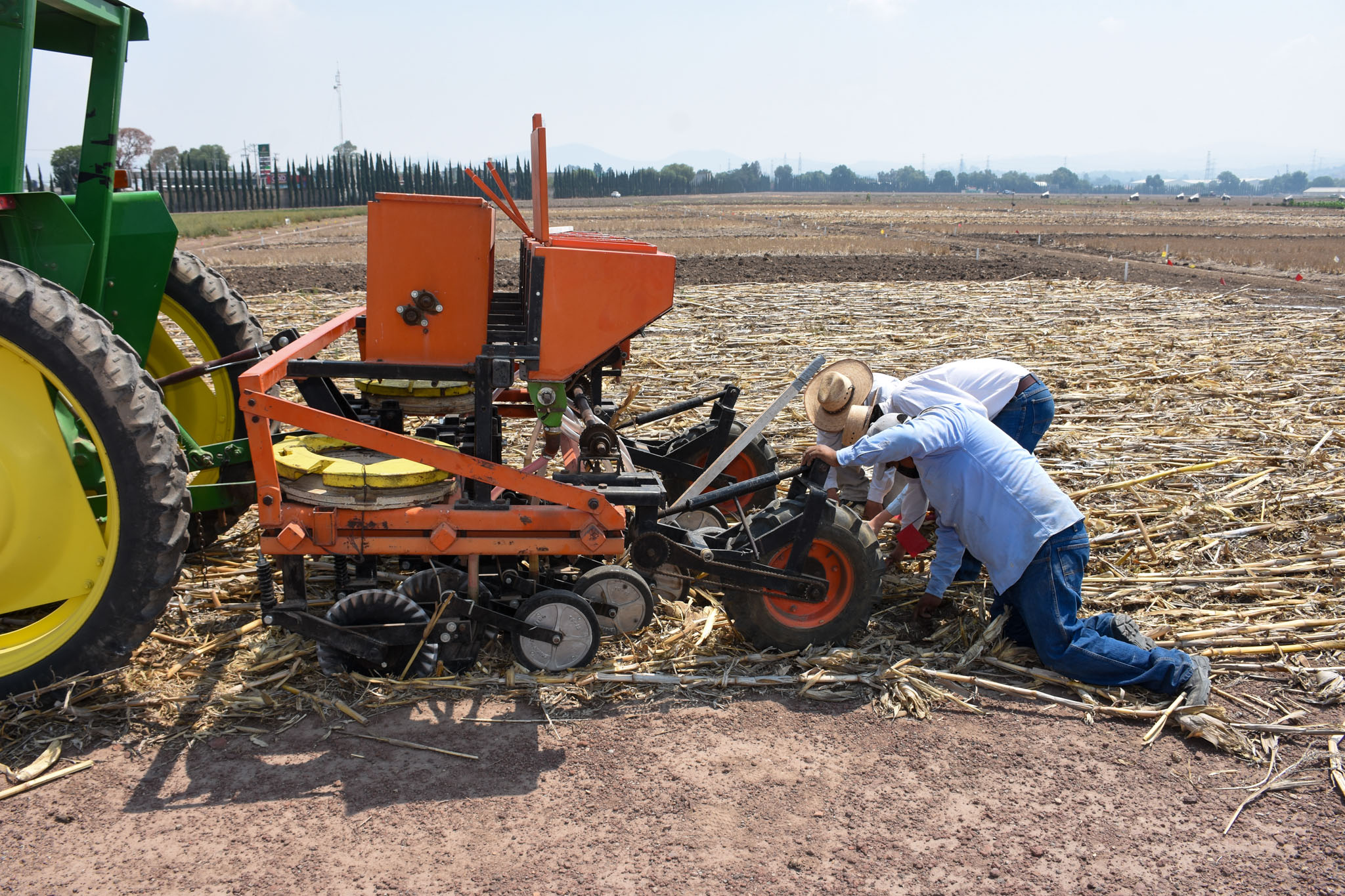 La labranza cero, uno de los pilares de la agricultura regenerativa, es una buena estrategia para la reducción de emisiones. (Foto: CIMMYT)