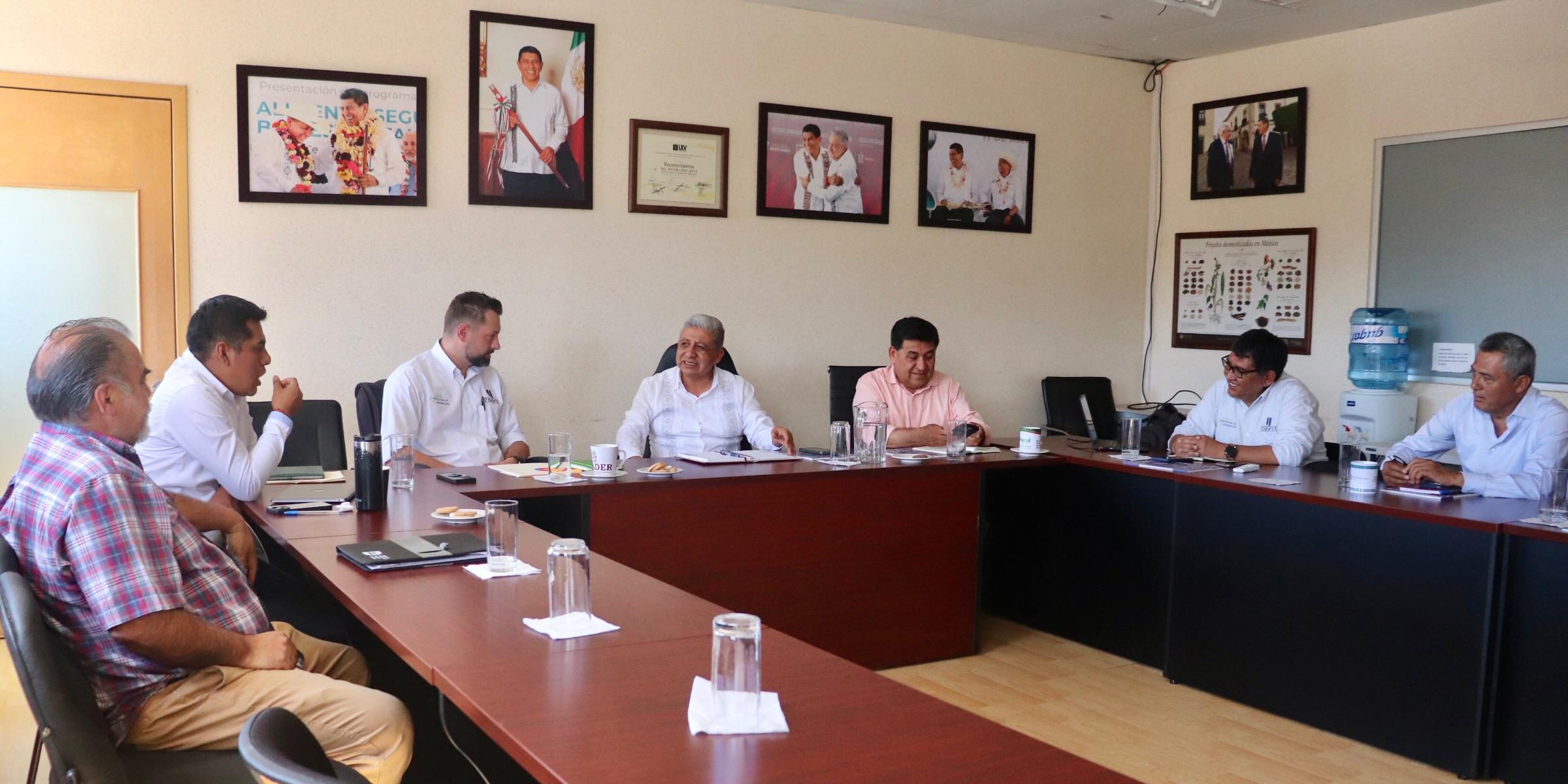 Reunión para la firma de la carta de intención que extiende el alcance del proyecto entre SEFADER y el CIMMYT. (Foto: SEFADER / CIMMYT)