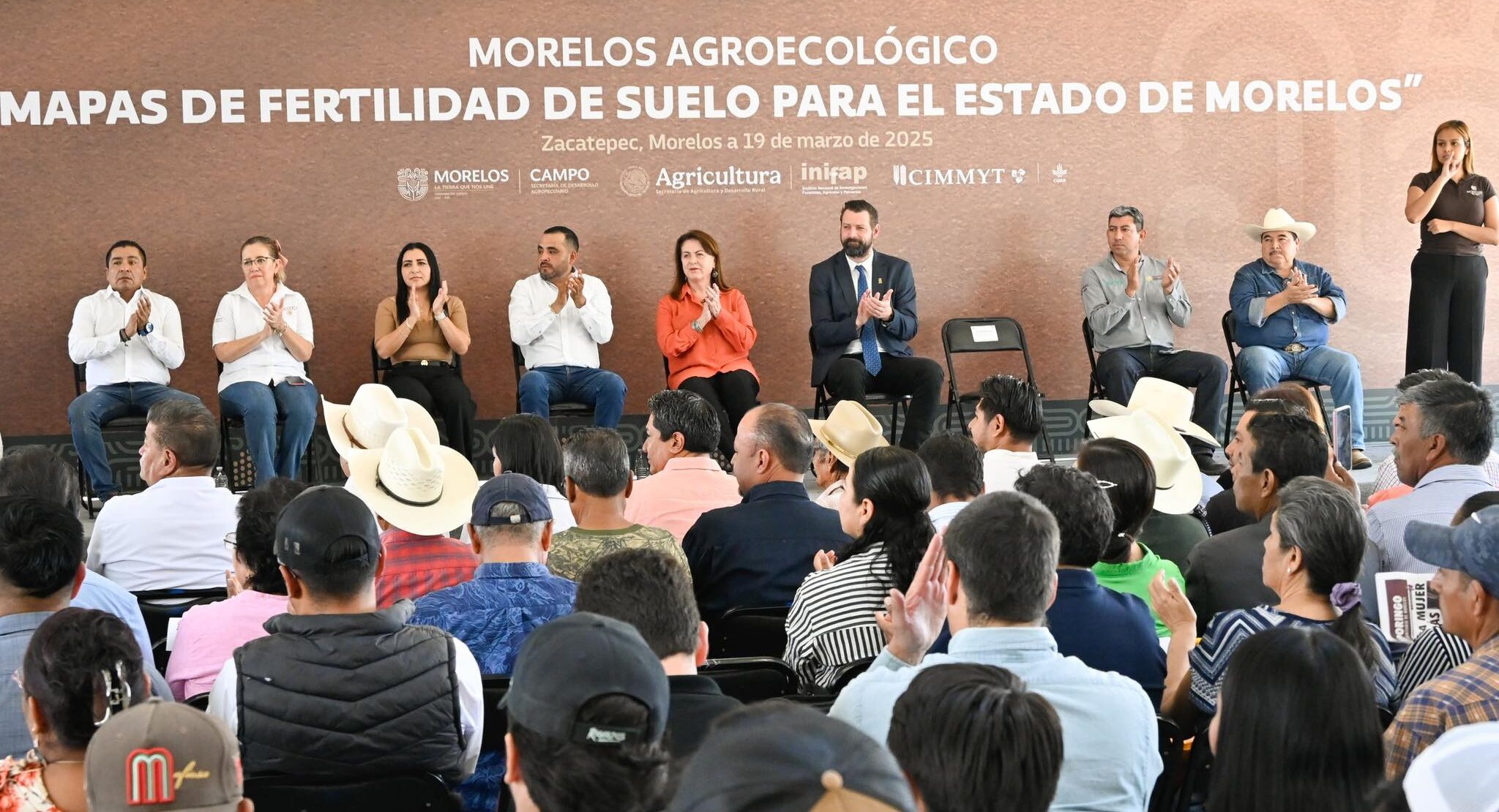 Ceremonia de presentación de mapas de fertilidad de Morelos. (Foto: CIMMYT)